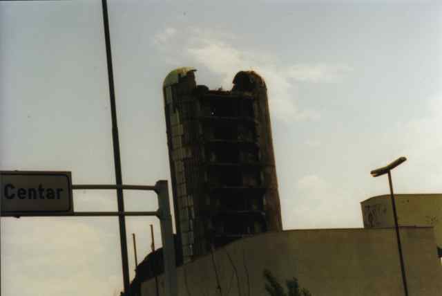 Destroyed building